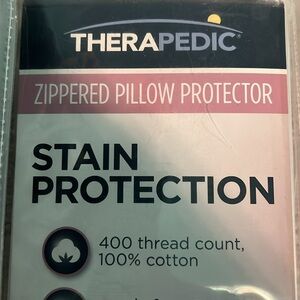 Therapeutic White Stain-Resistant Pillow Protector